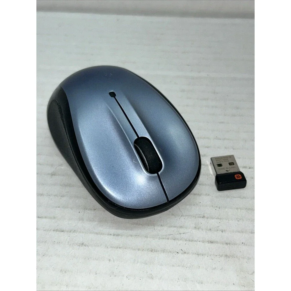Logitech M325s Blue Wireless Mouse with Nano USB Dongle - Tested Working